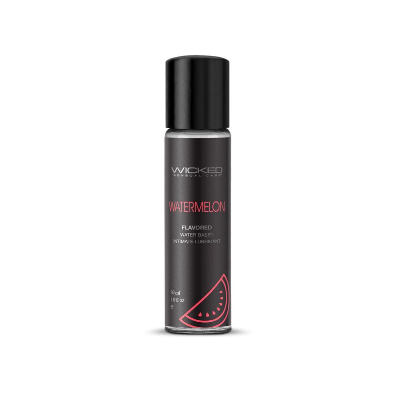Wicked Aqua Watermelon - Watermelon Flavoured Water Based Lubricant - 30 ml (1 oz) Bottle - Pleasure Den