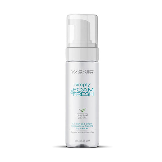 Wicked Simply Foam 'n Fresh - Antibacterial Foaming Toy Cleaner - 207 ml (7 oz) Bottle - Pleasure Den