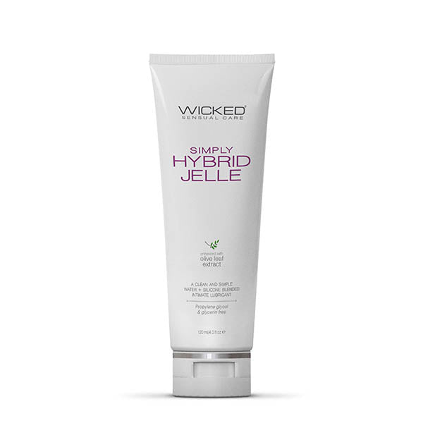 Wicked Simply Hybrid Jelle - Water & Silicone Blended Anal Lubricant - 120 ml Bottle - Pleasure Den