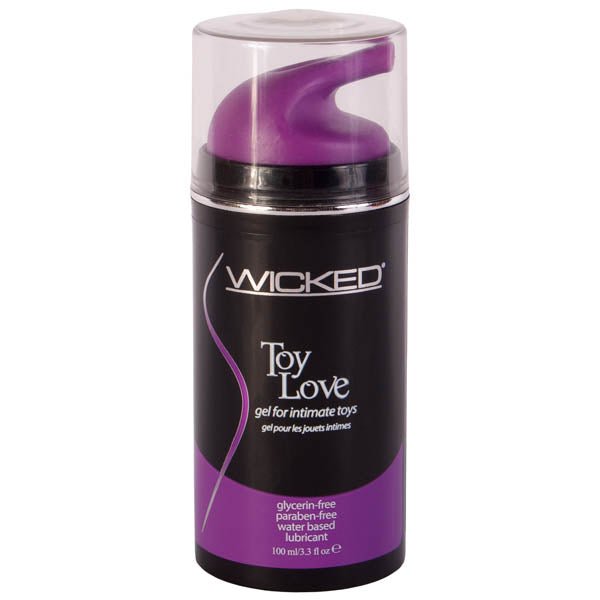 Wicked Toy Love - Glycerin Free Water Based Lubricant - 100 ml (3.3 oz) Bottle - Pleasure Den