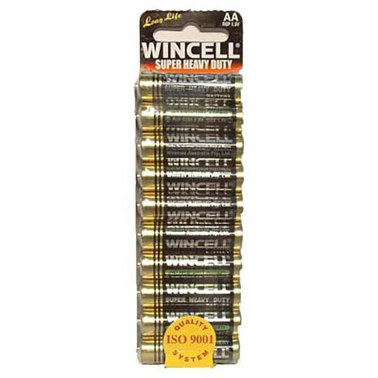 Wincell AA Super Heavy Duty Batteries - Super Heavy Duty Batteries - AA 10 Pack - Pleasure Den