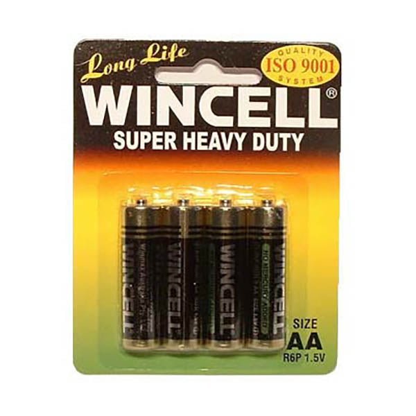 Wincell AA Super Heavy Duty Batteries - Super Heavy Duty Batteries - AA 4 Pack - Pleasure Den
