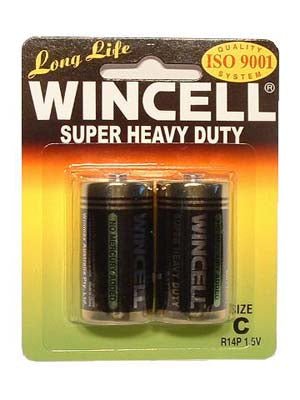 Wincell C Super Heavy Duty Batteries - Super Heavy Duty - C 2 Pack - Pleasure Den
