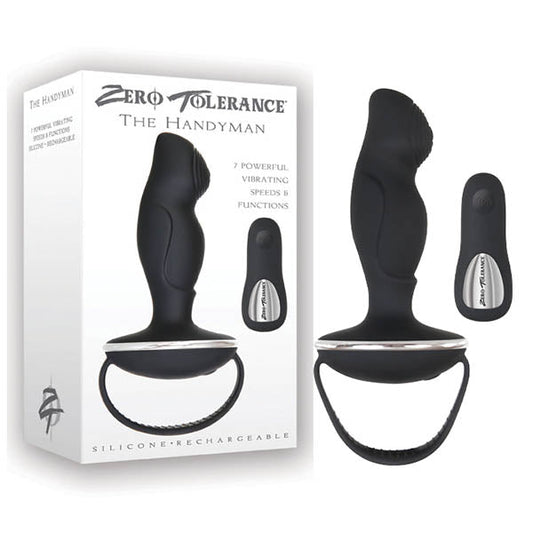 Zero Tolerance The Handyman - USB Rechargeable Vibrating Anal Plug with Remote - Pleasure Den